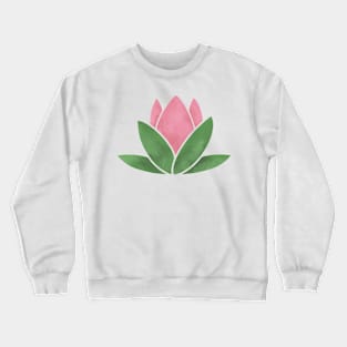 Pink Waterlily Crewneck Sweatshirt